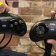 The controller on the right is the new controller, while the one of the left is the original.